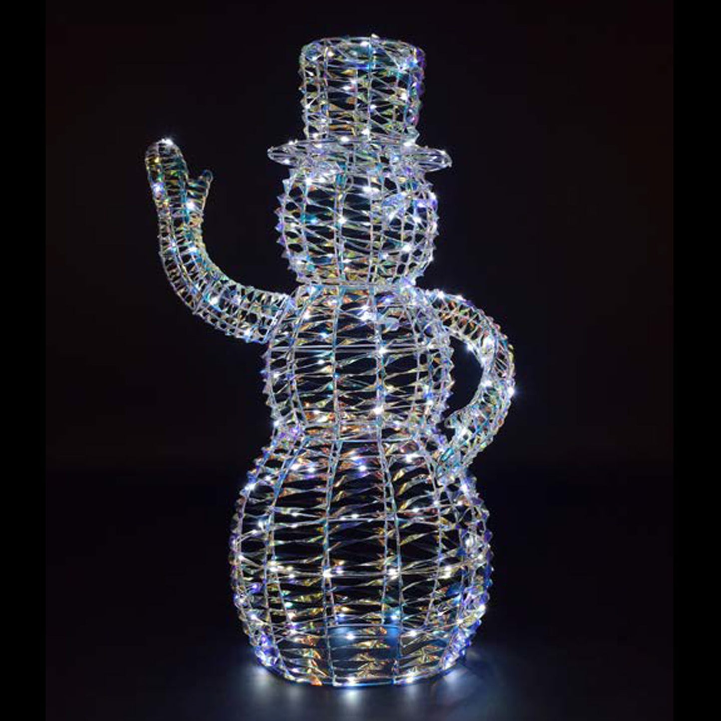 Iridescent Dickensian Snowman