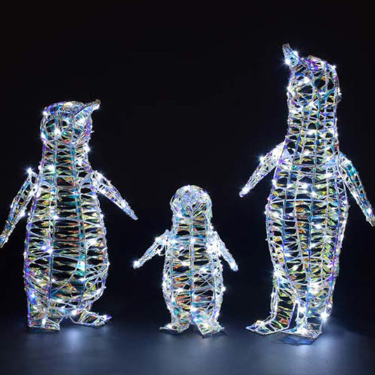 Iridescent Penguin Family