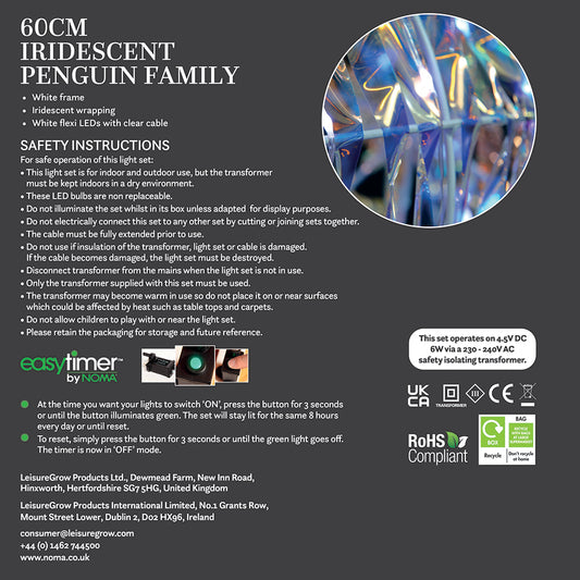 Iridescent Penguin Family