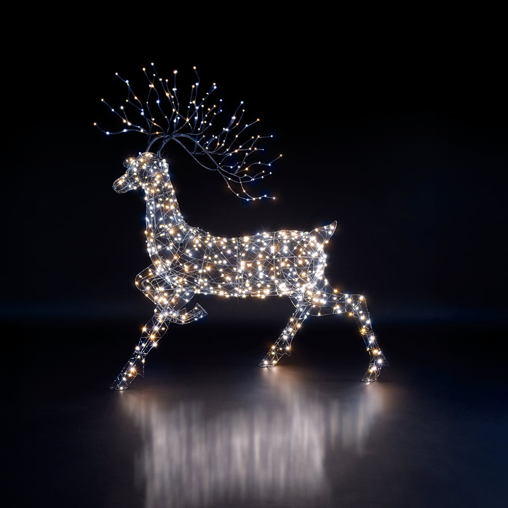 1.4 Grey Flexi Woburn Stag With Branch Antlers