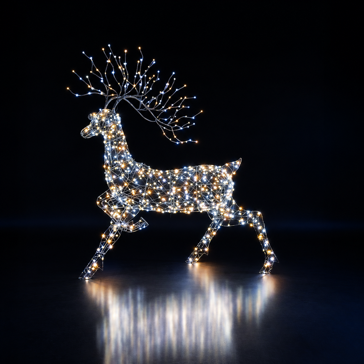 1.4M Grey Flexi Woburn Stag With Branch Antlers