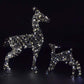 Grey Duo Bulb Rattan Richmond Deer & Fawn