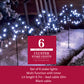480 White Multifunction Cluster Lights With 6 Stakes