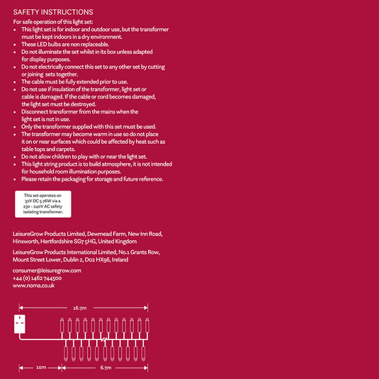 480 Multicolour Cluster Lights - 6 Stakes