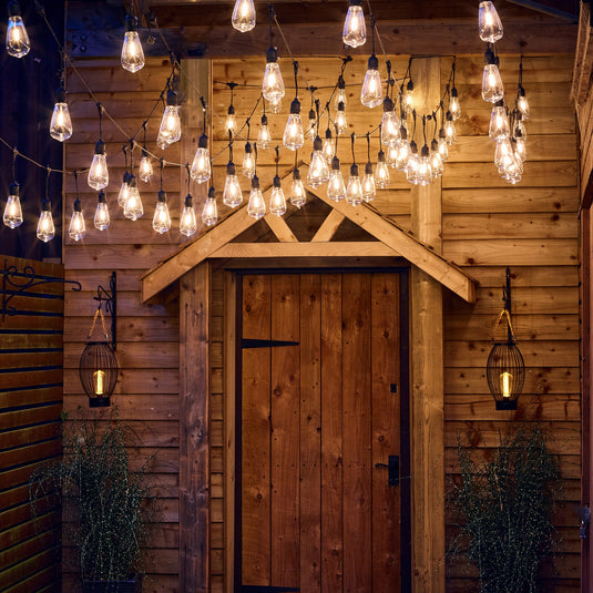 20 Connectable LED Large Edison Festoon with Drop
