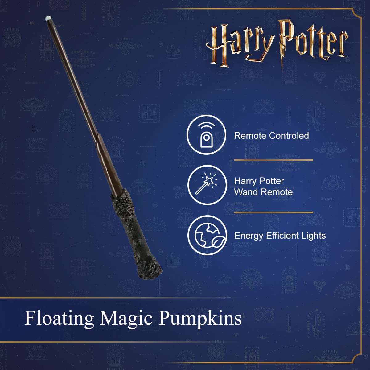 Harry Potter - Set of 6 Wand Controlled Floating Pumpkins