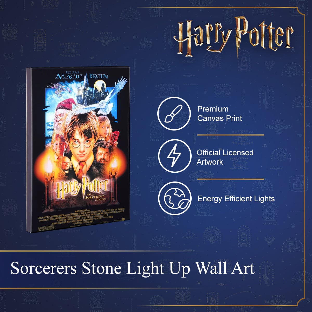 Harry Potter - Sorcerers Stone Light Up Wall Art
