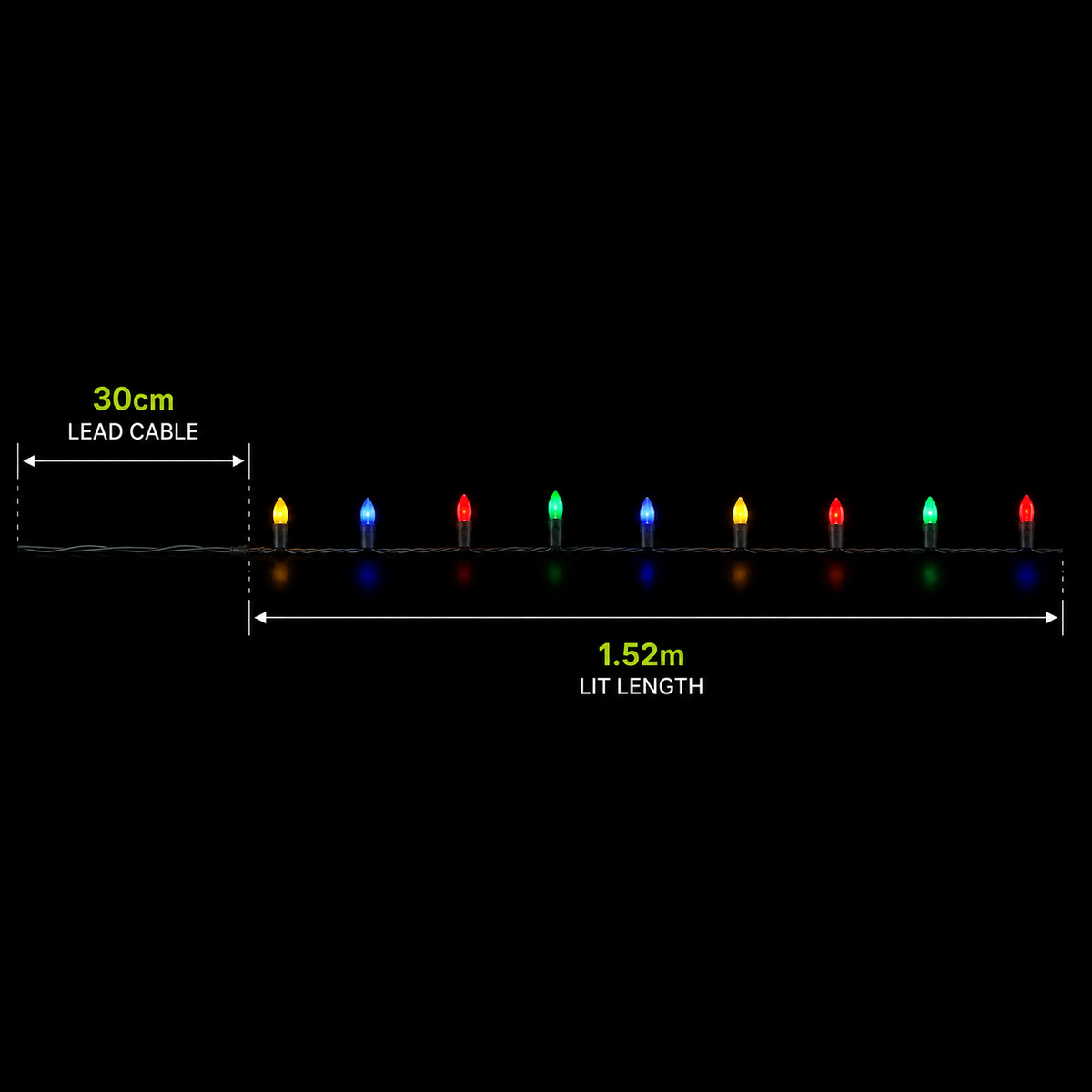 20 Multi Colour Mini Cone Lights