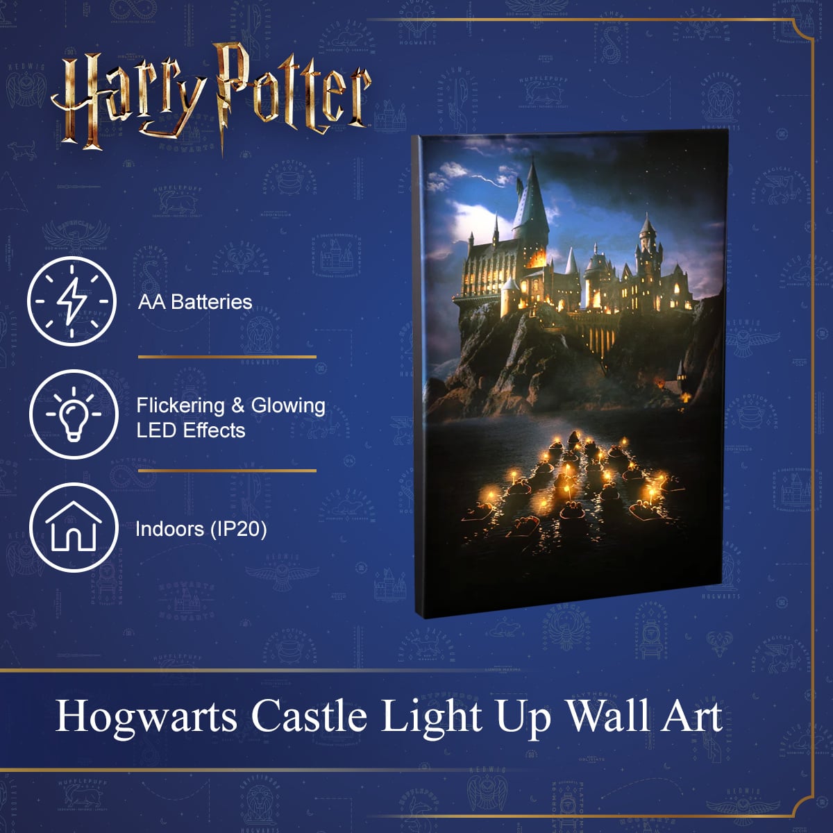 Harry Potter - Hogwarts Castle Light Up Wall Art