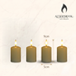 Set of 4 Ivory Votice Candles