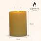 20CM Ivory Multi Wick Candle