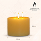 10CM Ivory Multi Wick Candle