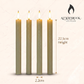 Set of 4 Ivory Dinner Candles