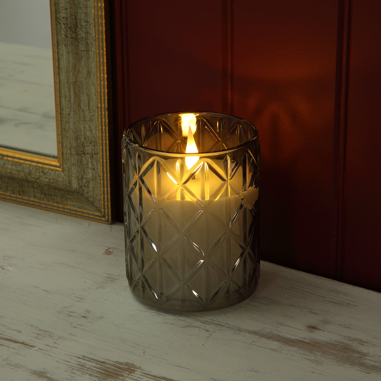 12CM Crystal Glass Candle