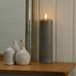 25CM Pewter Pillar Candle