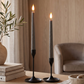 Set of 2 Pewter Taper Candles
