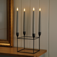 Set of 4 Pewter Taper Candles