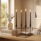 Set of 4 Pewter Taper Candles