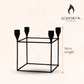 18CM Black Metal Candelabra