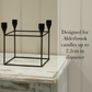 18CM Black Metal Candelabra