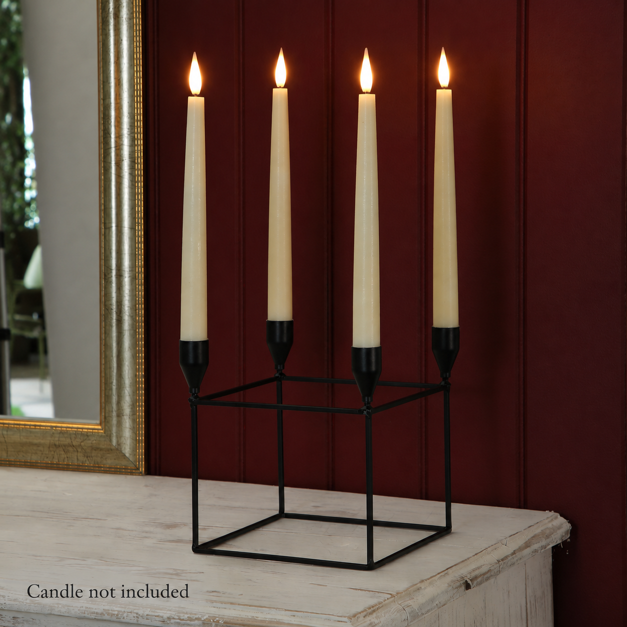 18CM Black Metal Candelabra
