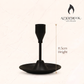 11CM Black Metal Dinner Candle Stick