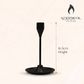 16CM Black Metal Dinner Candle Stick