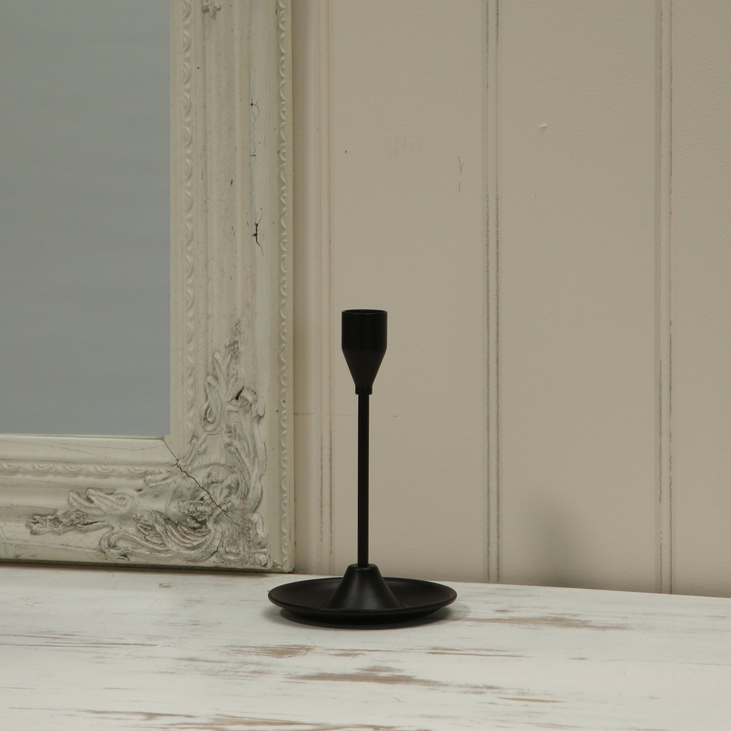 16CM Black Metal Dinner Candle Stick
