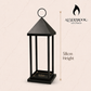 58CM Black Metal Pitched Landern