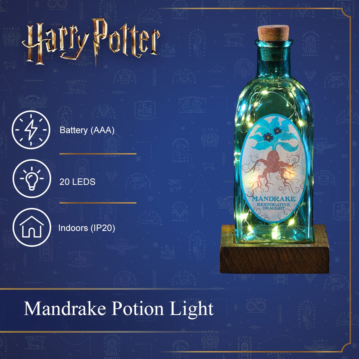 Harry Potter - Mandrake Restorative Draught Potion Bottle