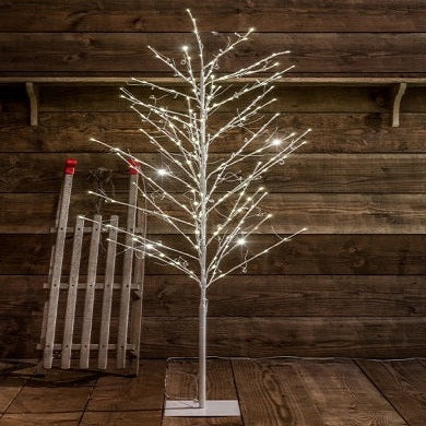 1.8m Warm White Jewelled Twig Tree - 220 LEDs