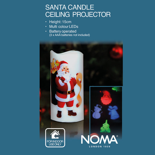 Santa LED Candle Projector