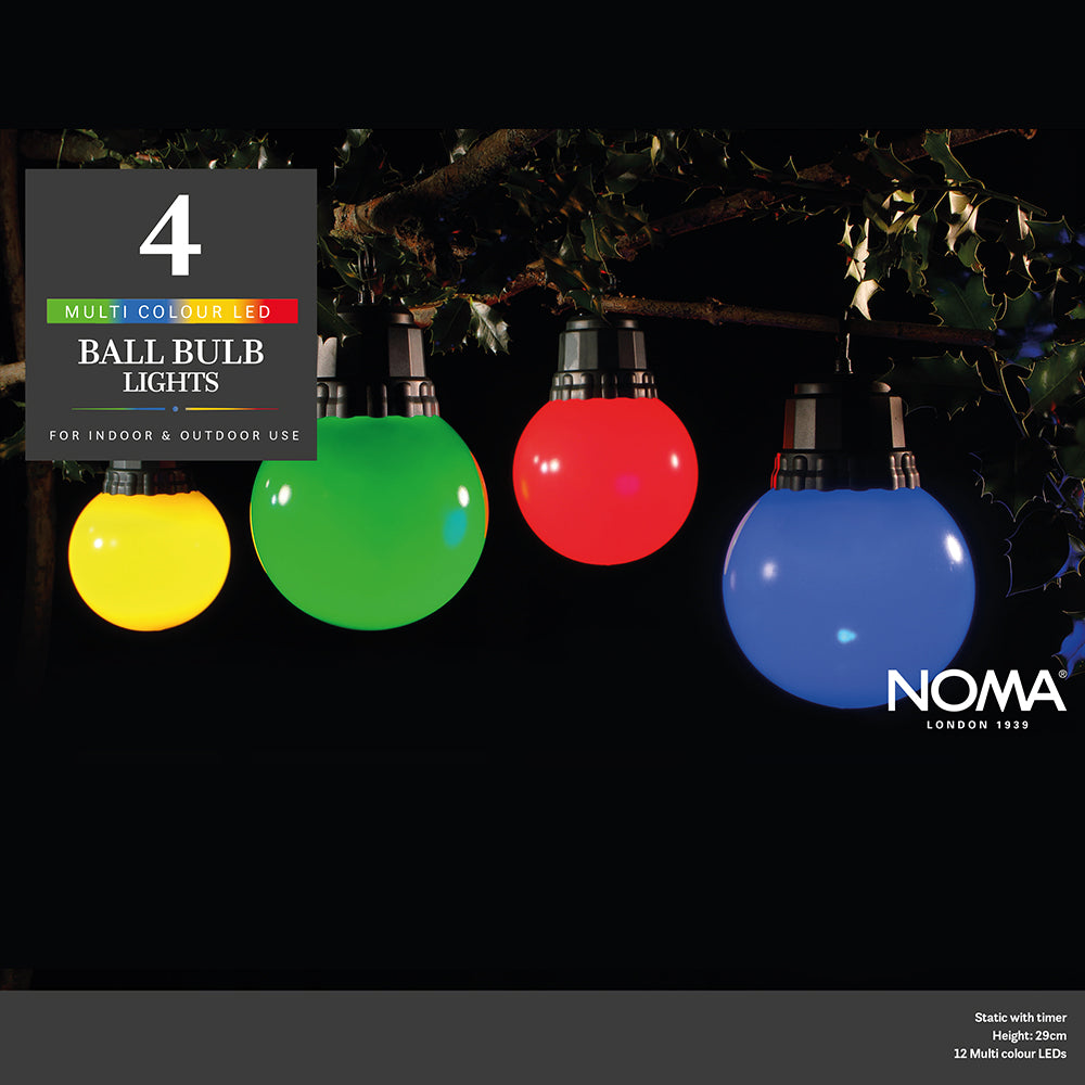 Set of 4 Large Ball Bulb Lights