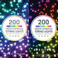 Spectrum Digital Remote Control String Lights (Green Cable)