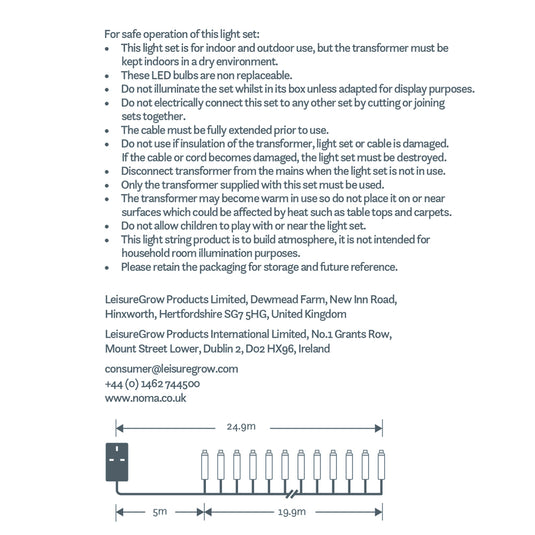 Spectrum Digital Remote Control String Lights (Green Cable)