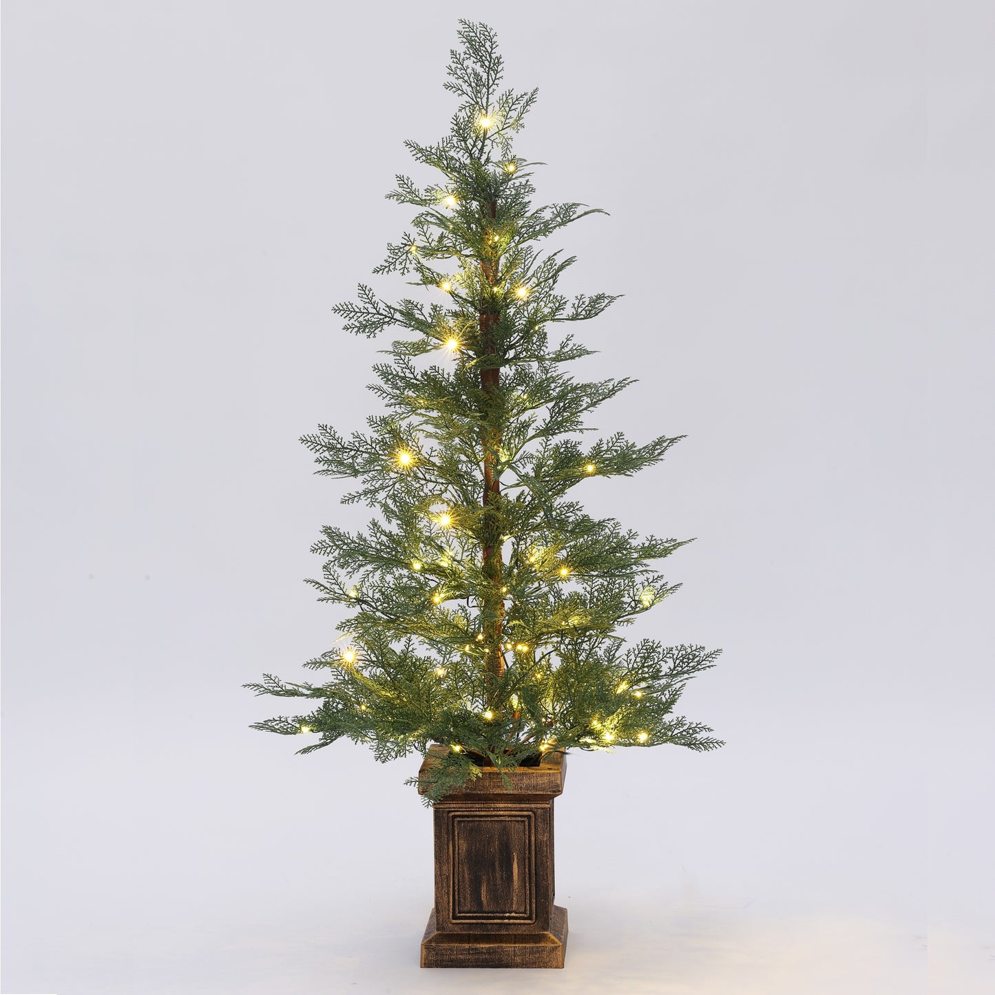 Pre-Lit Cartmel Doorstop Trees