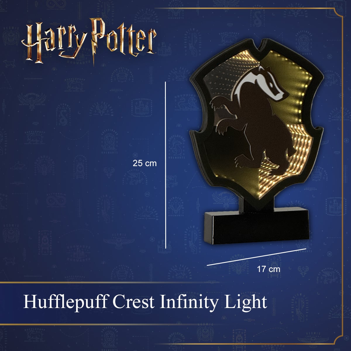 Harry Potter - Hufflepuff Crest Infinity Light