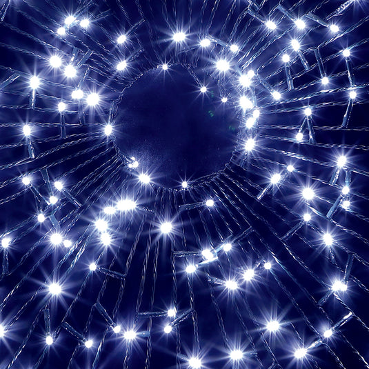 1000 White Multifunction String Lights With Green Cable