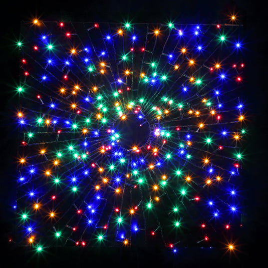 120 Multicolour  Multifunction String Lights With Green Cable