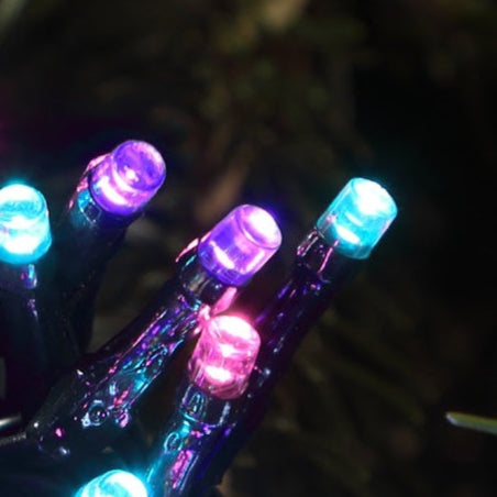 480 Pastel Multifunction String Lights with Green Cable