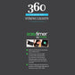 360 Ice Blue Multifunction String Lights with Green Cable