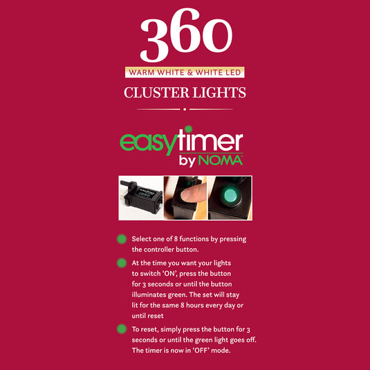 360 White/Warm White Multifunction Cluster Lights