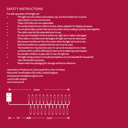 960 Pastel Multifunction Cluster Lights with Green Cable