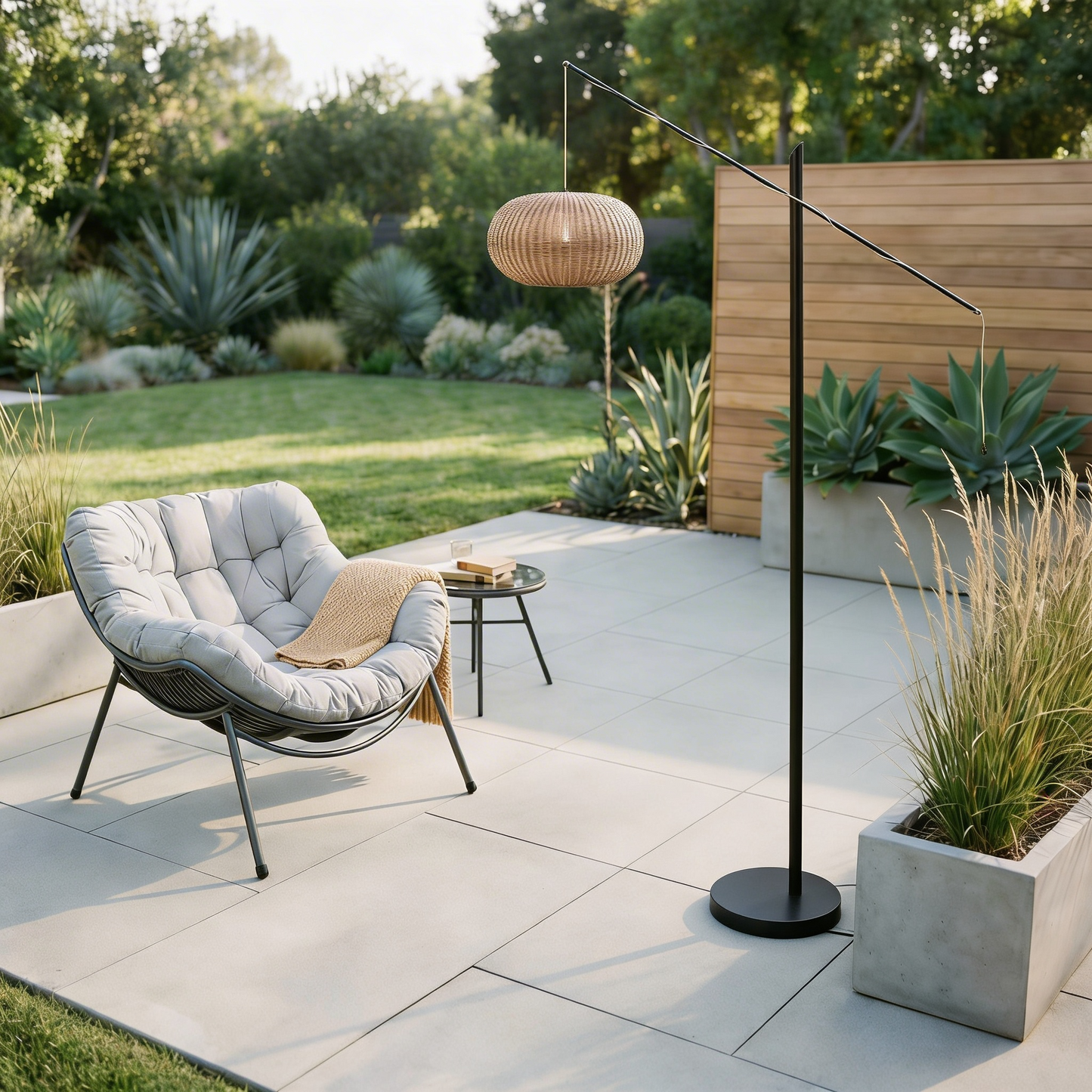 Matera Sesame Rattan Floor Lamp