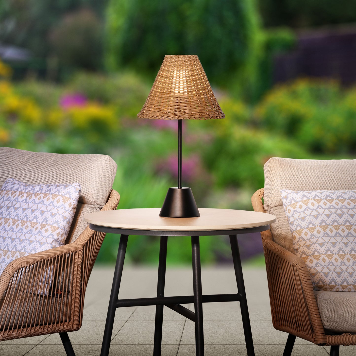 Elba Sesame Rattan Table Lamp