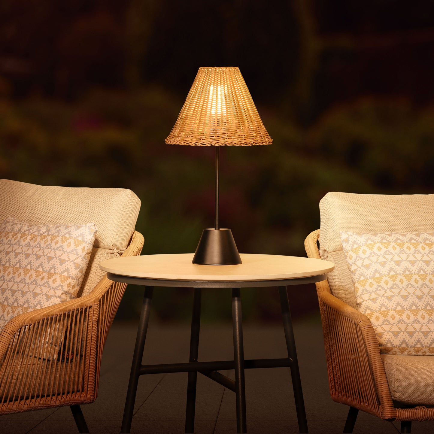 Elba Sesame Rattan Table Lamp