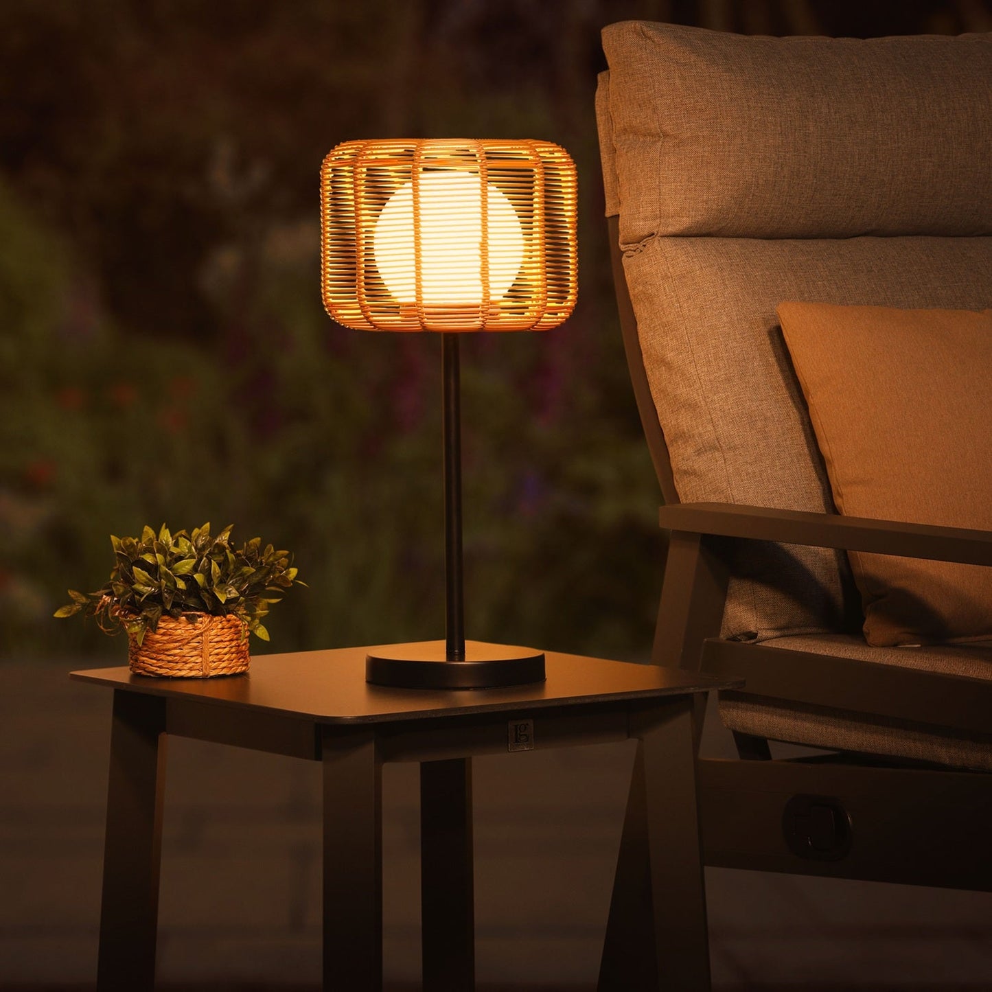 Toscana Sesame Rattan Table Lamp