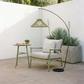 Bellagio Sage Rope Floor Lamp