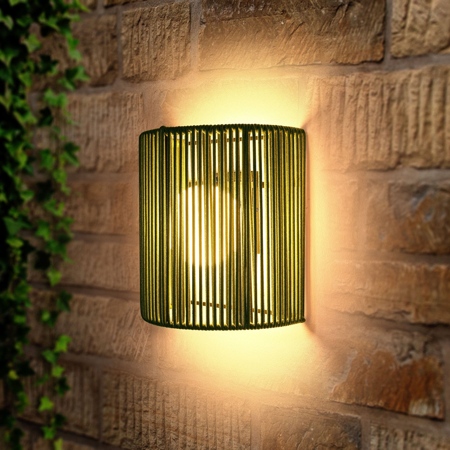 Tamburo Sage Rope Wall Light