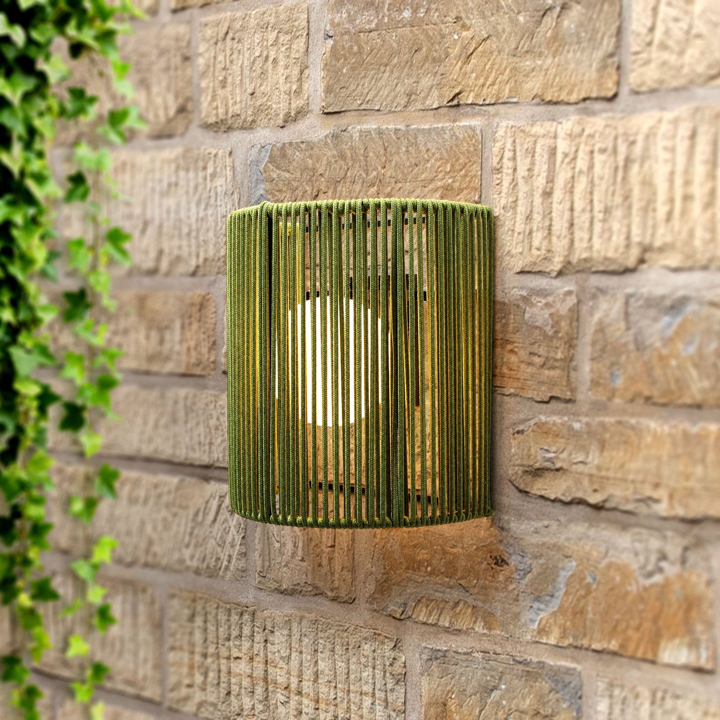 Tamburo Sage Rope Wall Light